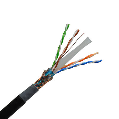 Υψηλό εκτατό σακάκι PVC καλωδίων του τοπικού LAN Cat6a Ethernet υπαίθριο CAT6