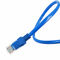Μπλε καλώδιο σκοινιού μπαλωμάτων T568B T568B Cca Utp Rj45 0.5m